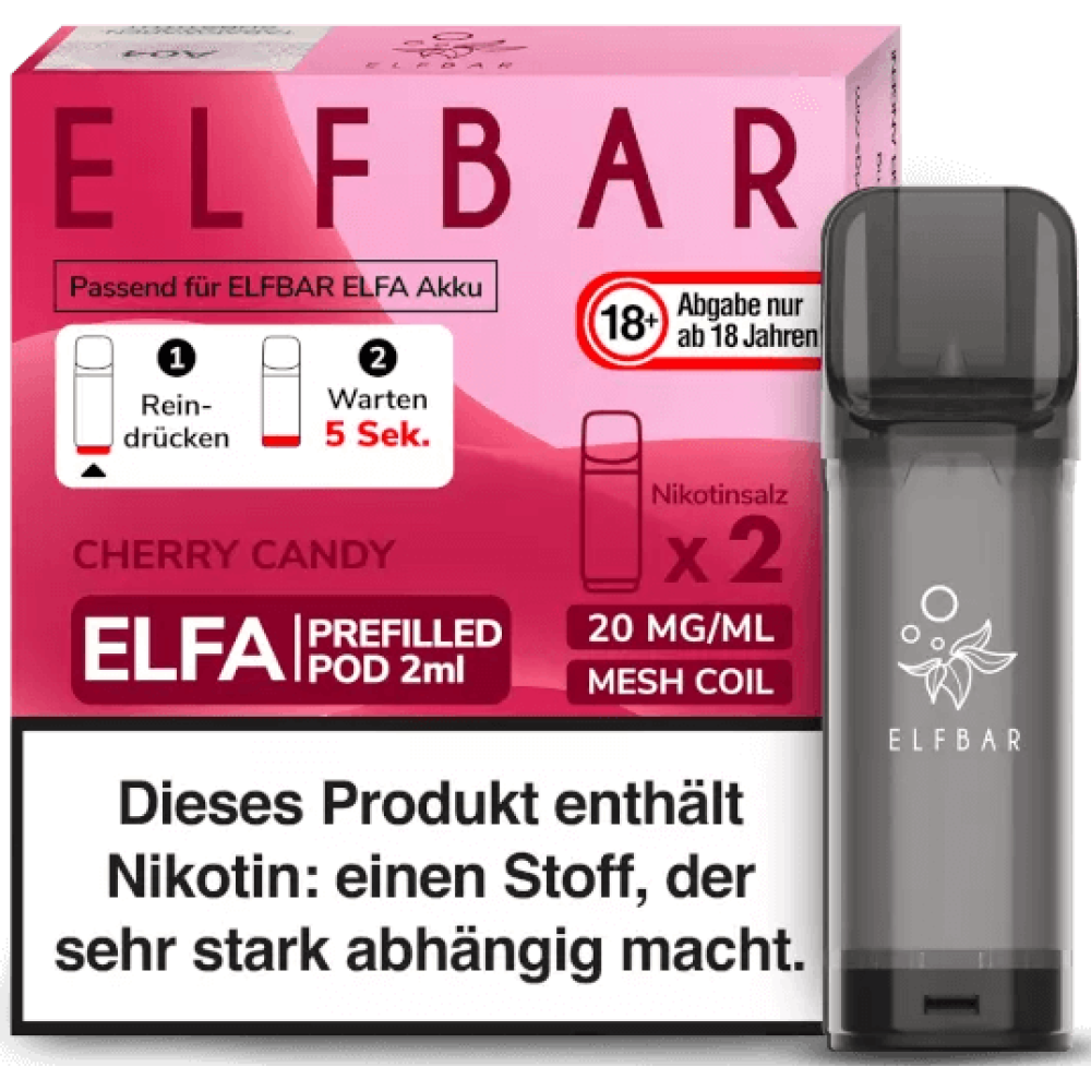 ELFBAR ELFA Pod Cherry  2x2ml, 20mg