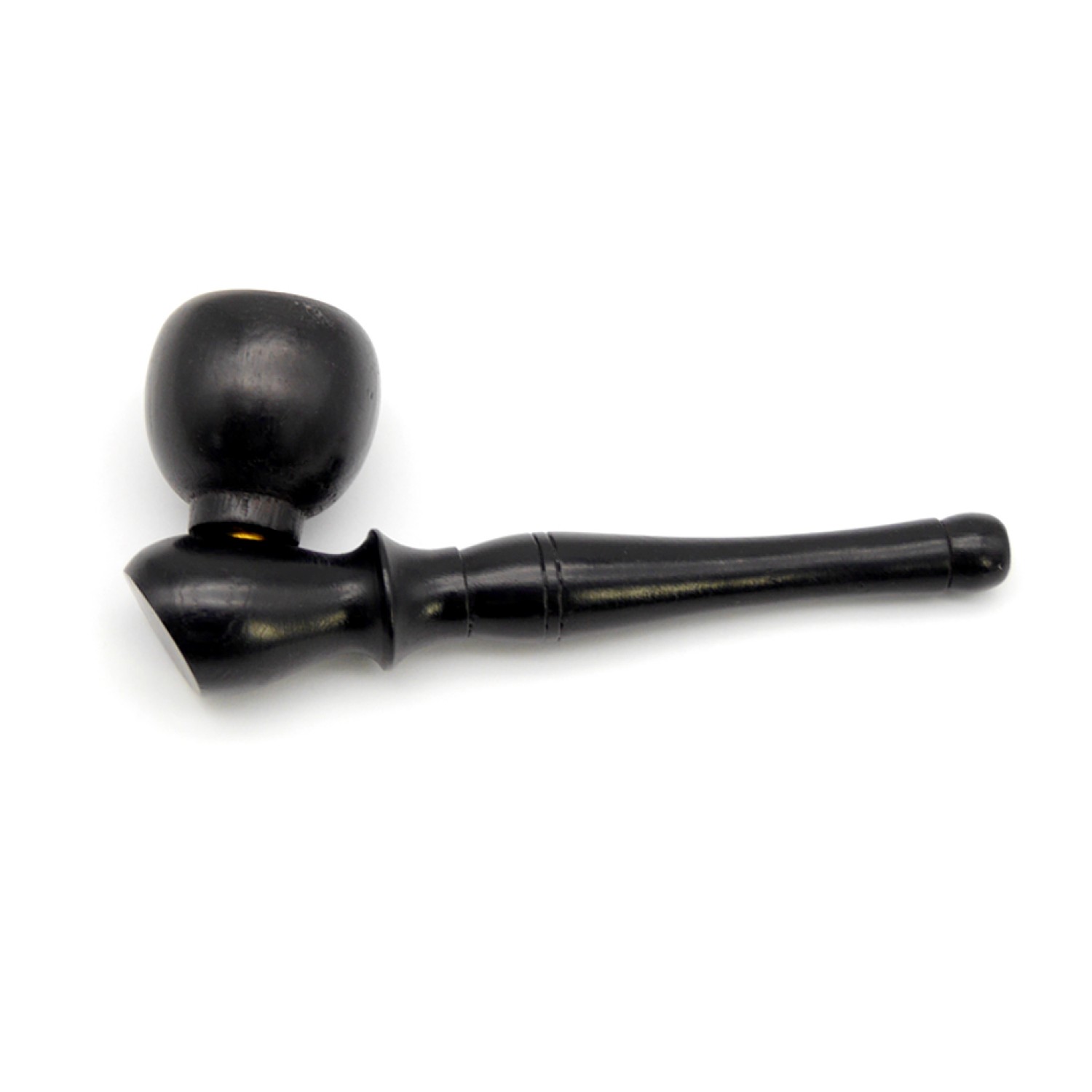 Holzpfeife. Ebenholz "Stehende" 10cm.glatt