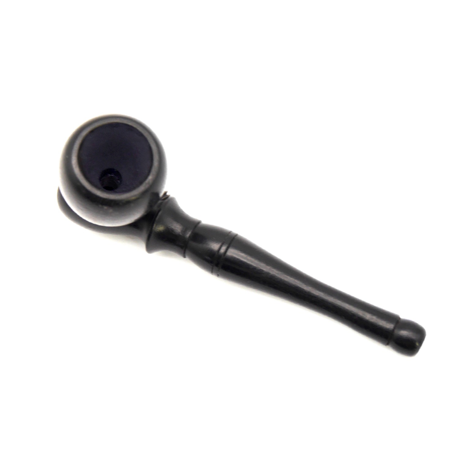 Holzpfeife. Ebenholz "Stehende" 10cm.glatt