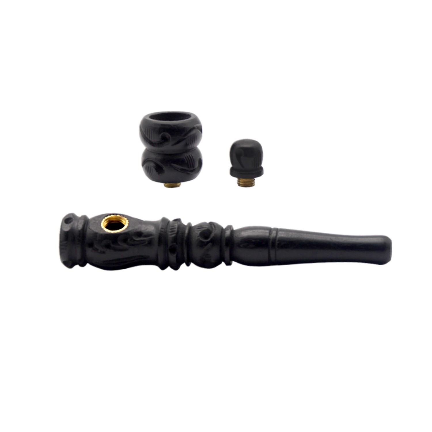 Holzpfeife Schw. 13cm. Two in one VE-6