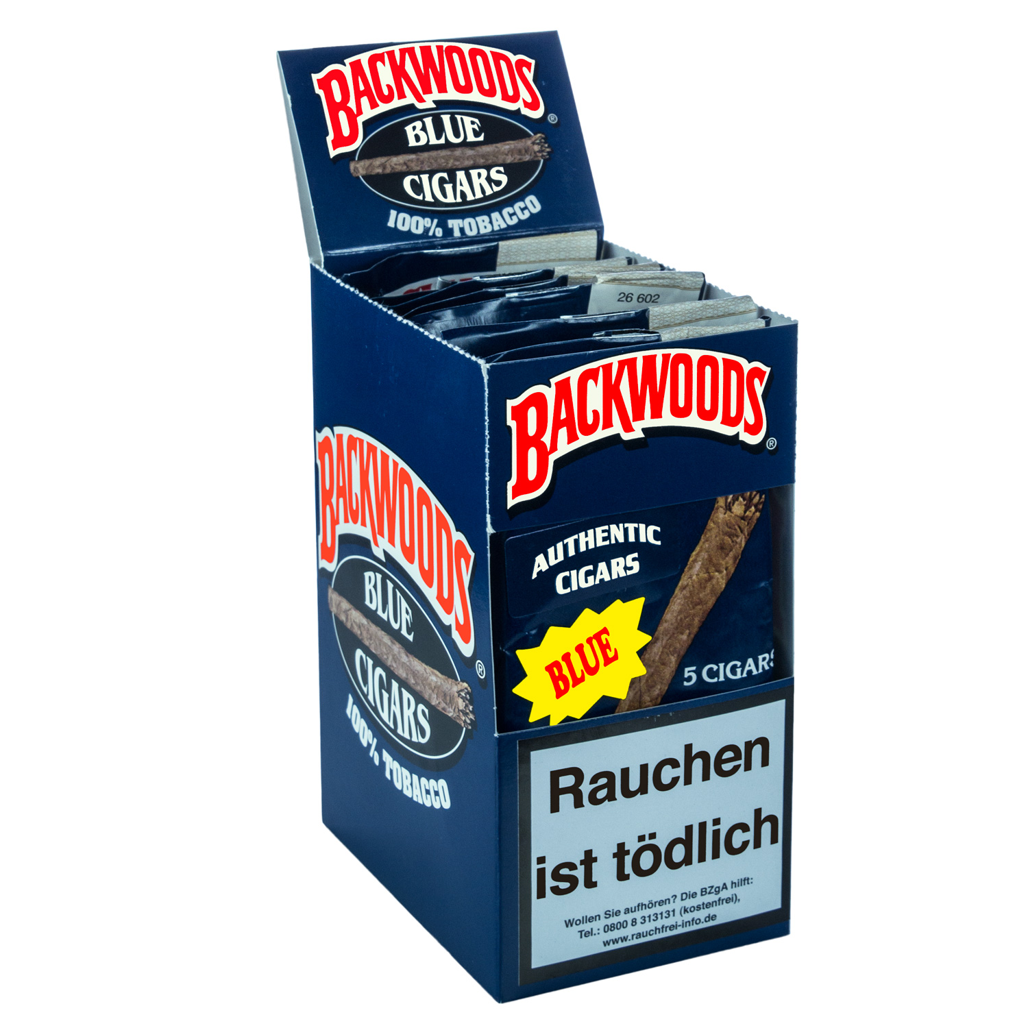 Backwoods Cigars " BLUE " 5er Pouch EVK 