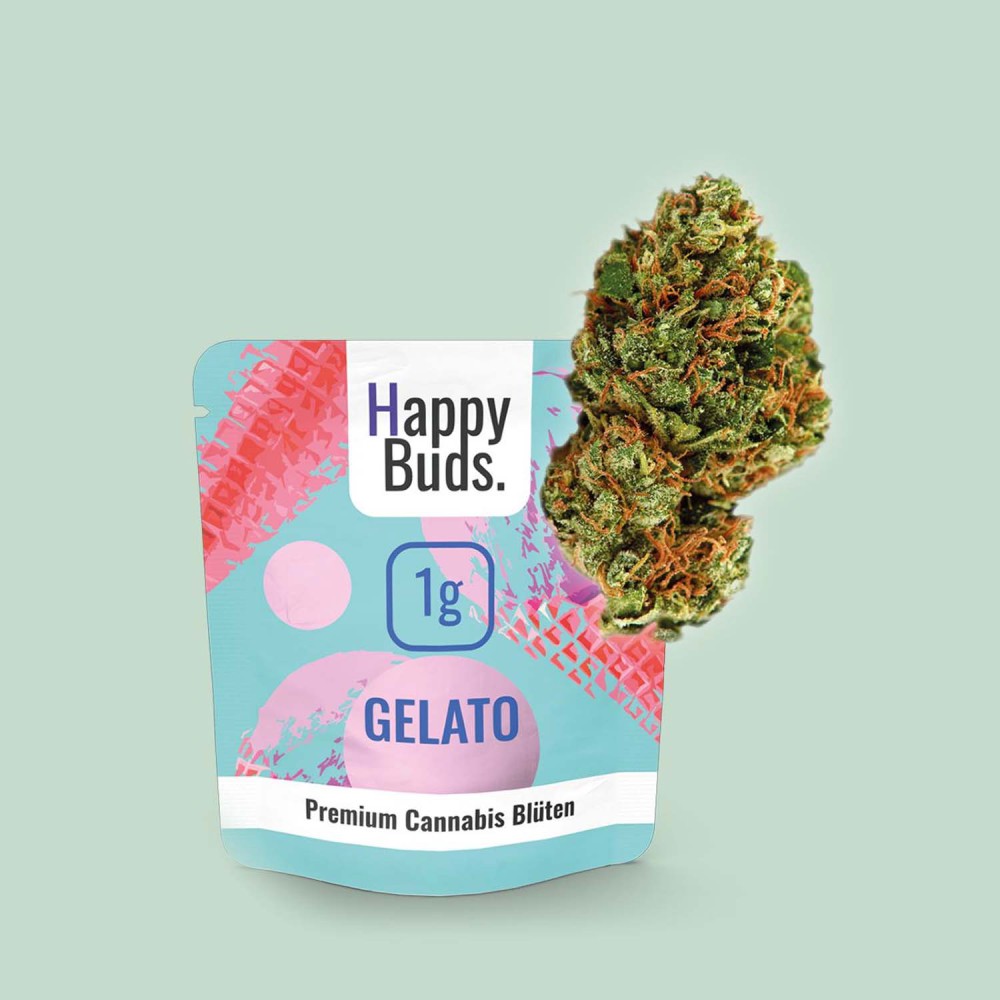Happy Buds Premium cannabis Blüten Gelato - 1g