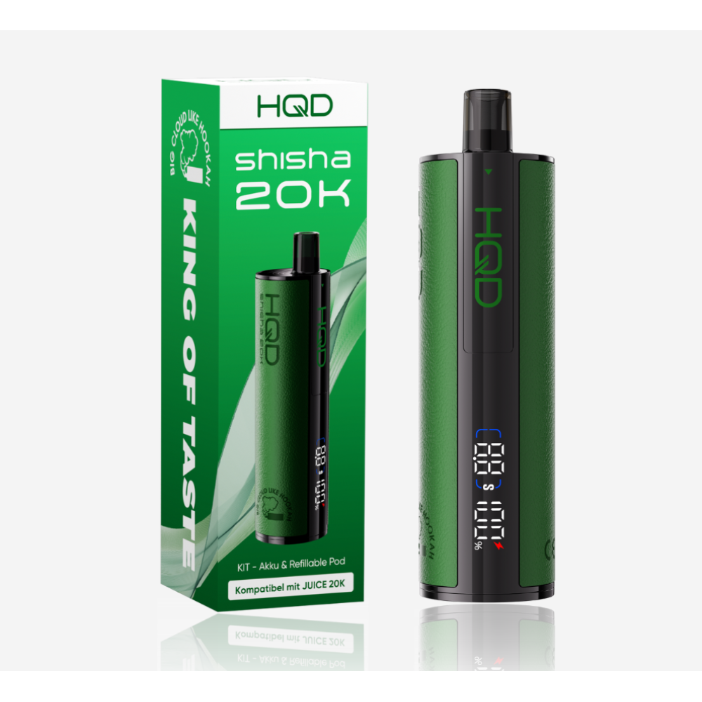 HQD Shisha 20K - Kit Basisgerät & Leerpod - Green