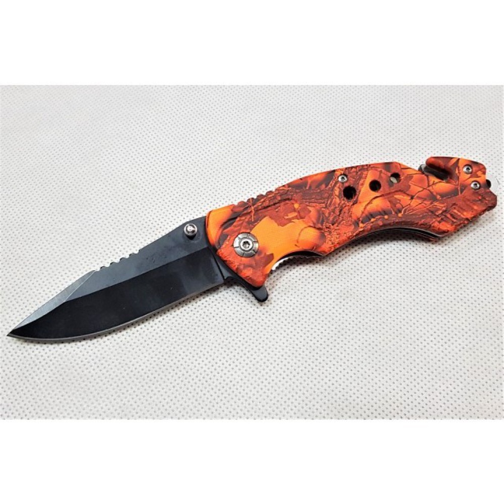 Rettungsmesser 21 cm "orange black"