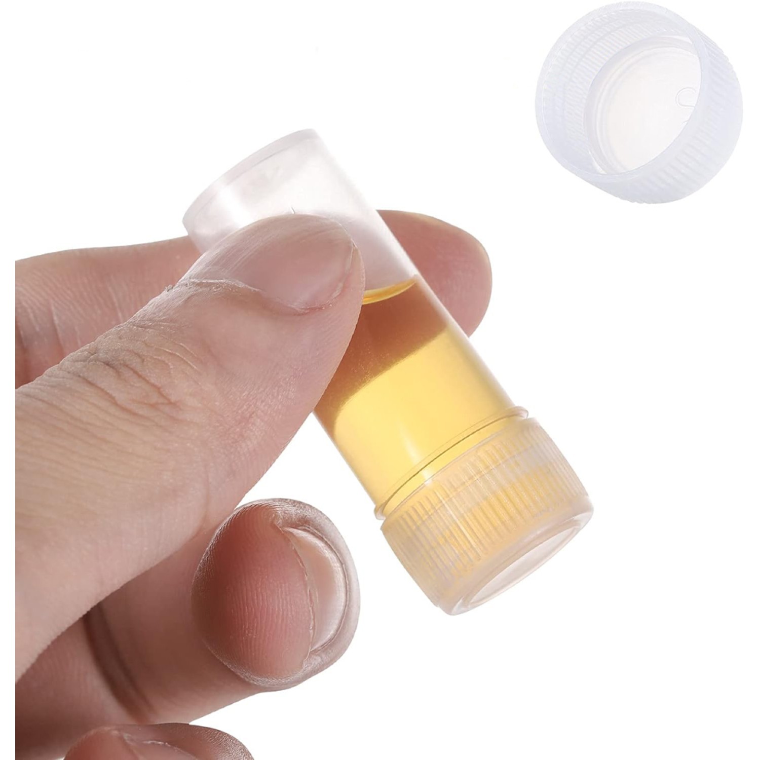 Plastick Vorratsflasche Klare mit Deckel 4cm