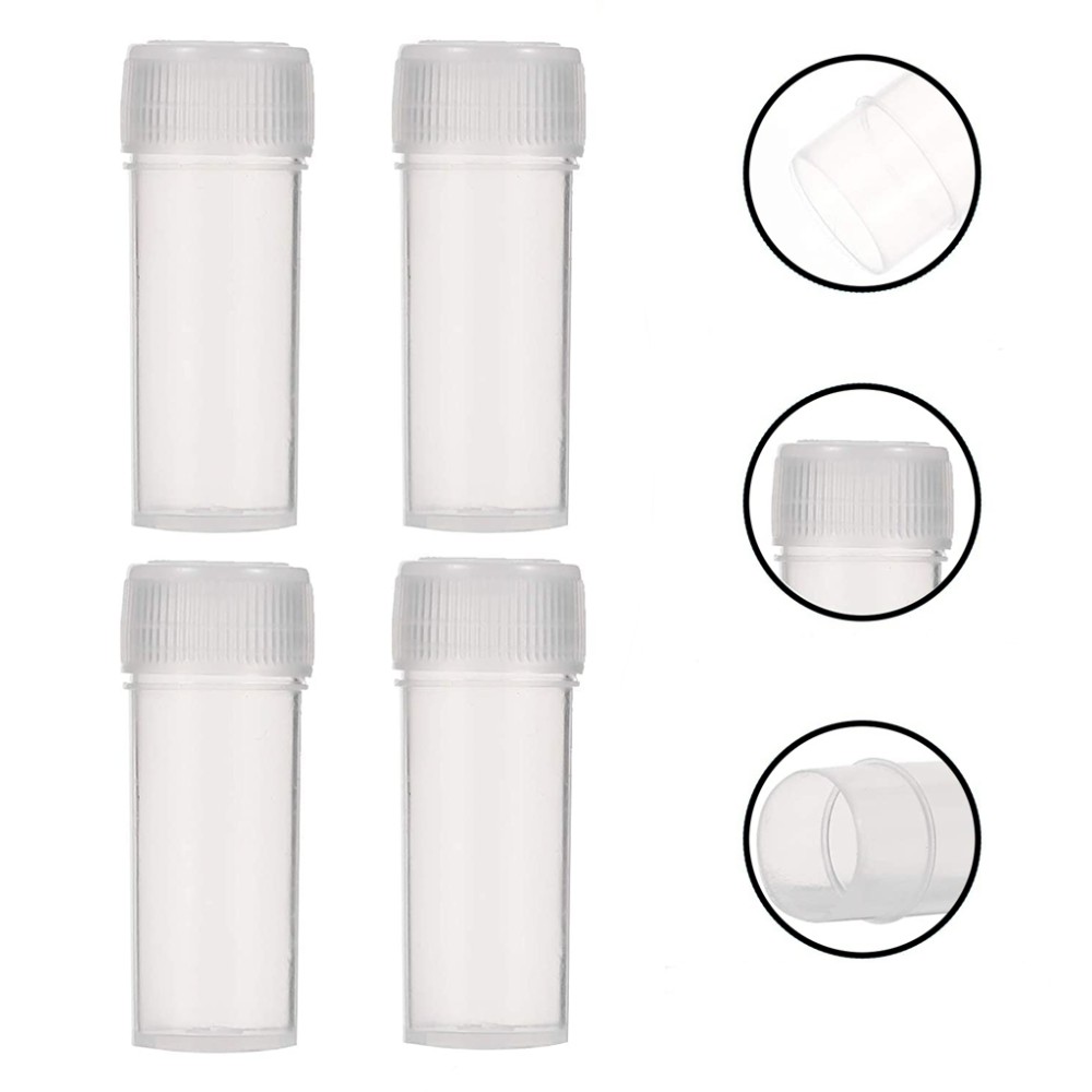 Plastick Vorratsflasche Klare mit Deckel 4cm