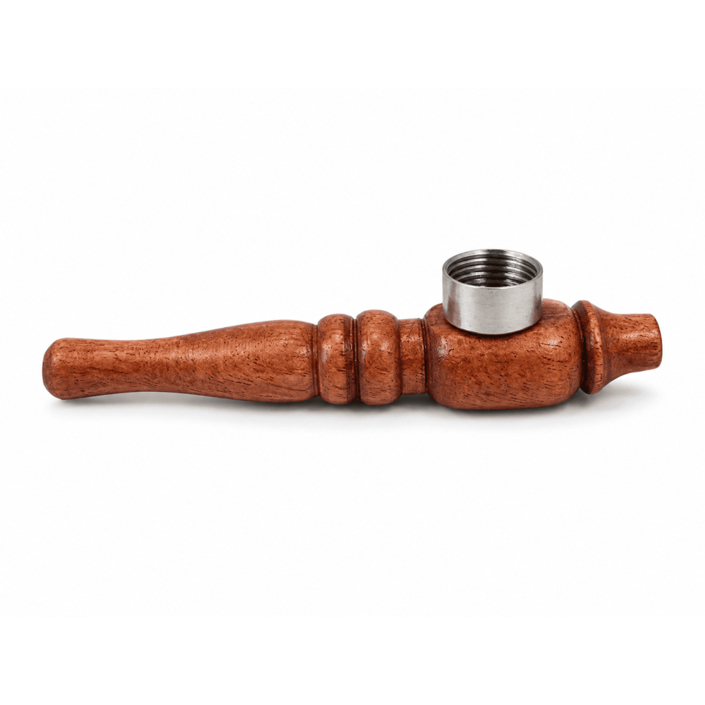 Holz Pf Braun 3 Ringe mit Metal Kopf ca.11cm