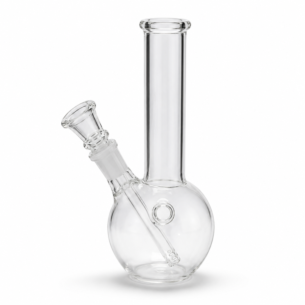 Glas Bong mit Kugel | H:18cm Ø:22mm, Schliff: 14,5 mm
