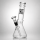 Beaker Glasbong mit Eis und 2 Ringen | Höhe: 23cm, Schliff: 14,5mm