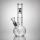 Glow Glassbong mit 4 Ringe und Eis | H: 22.5cm Schliff: 18.8mm Ø: 35/90mm 