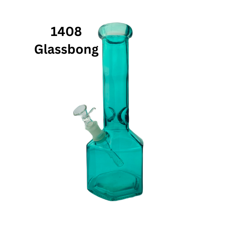 Glas Bong mit bauch  Light Green 30cm.  14,5mm.