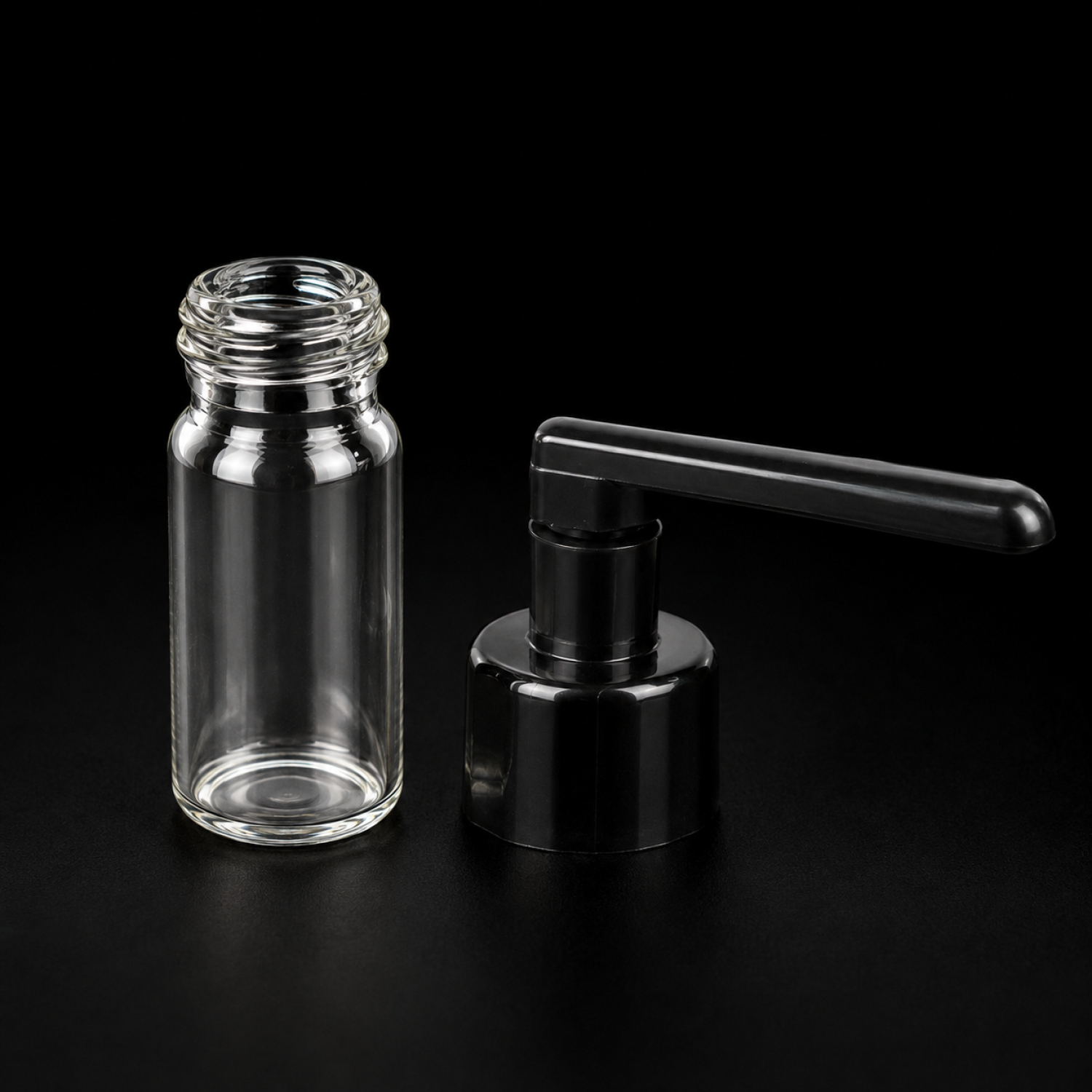 Klare Vorratsflasche 3,6cm 
