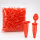 Reaktionsgefäß " Safe Fit " Rot mit Deckel, 1,5ml, VE 500, transparent