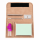 Snuf Set, Braun Etui 5Teiler 6,5x12cm.Acryl dosier