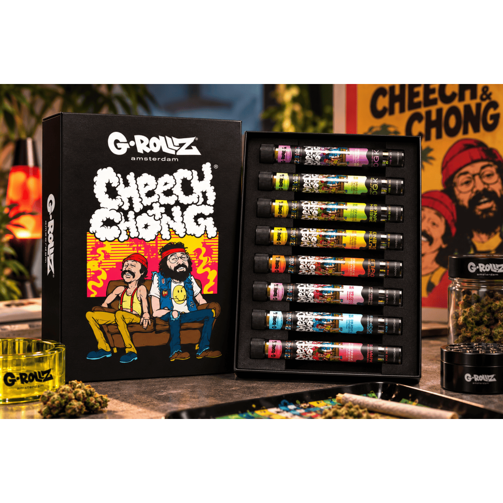 G-Rollz Cheech & Chong Geschenkbox – 9-Stück Premium-Smoking-Kit