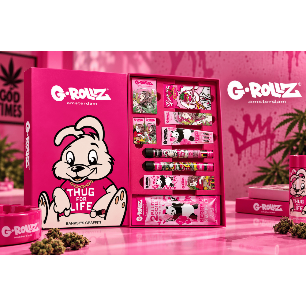 G-Rollz Pink Geschenkbox – 14-Stück Premium-Smoking-Kit