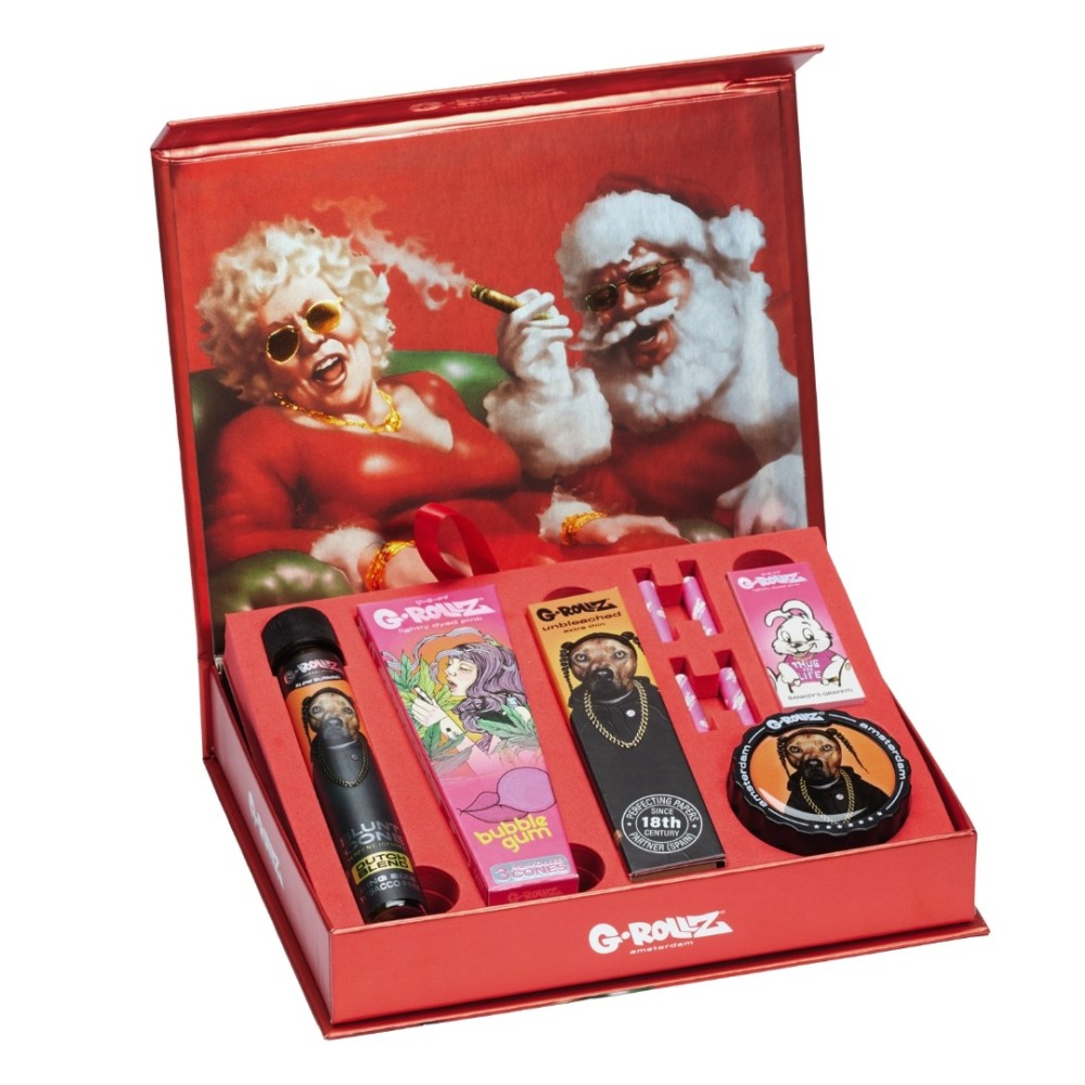 G-Rollz | XMAS Box, Grinder, Cons, Zigaretten Papier, Tips und Aktivekohle Filter
