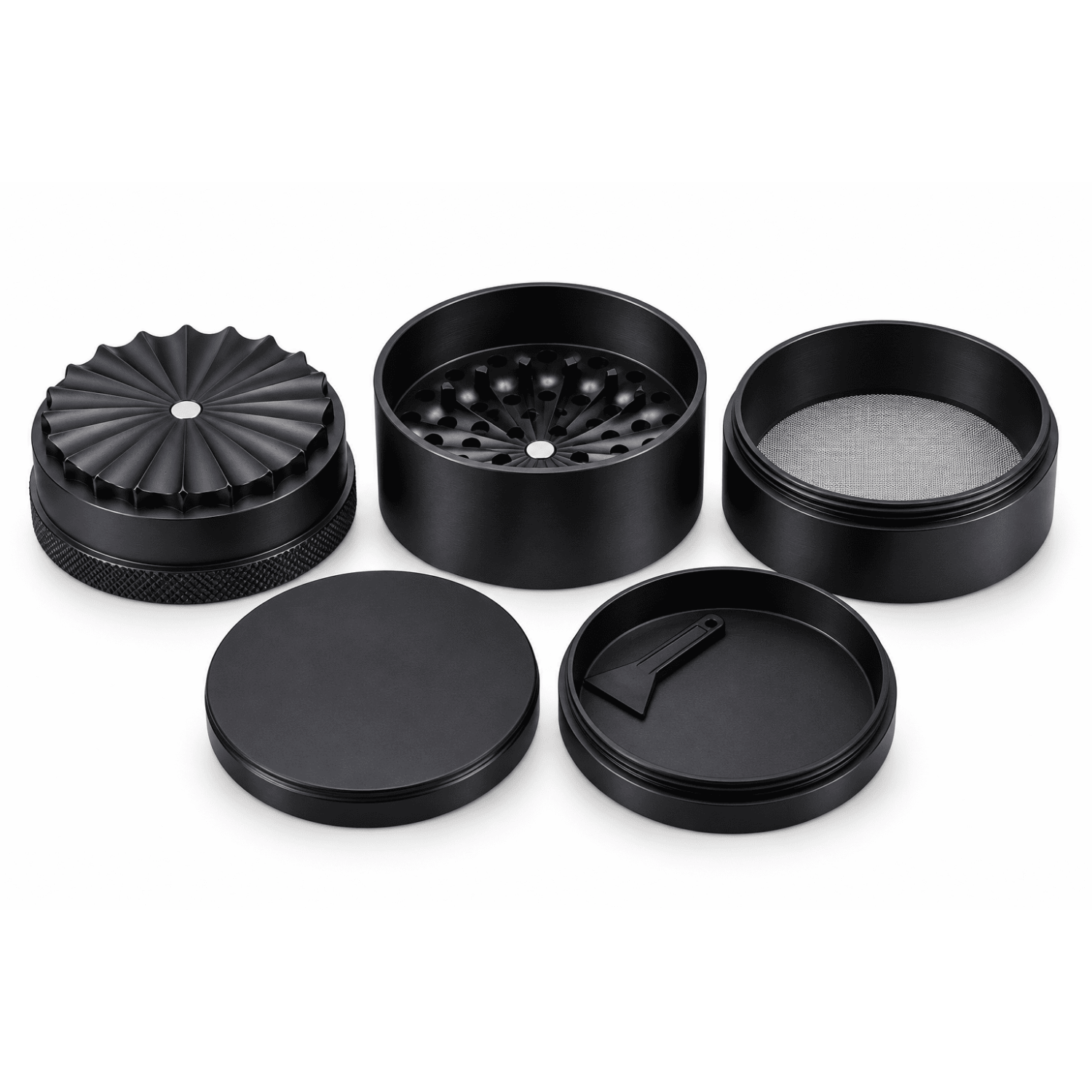Metal Hash Grinder Black ca.62 mm h-75mm
