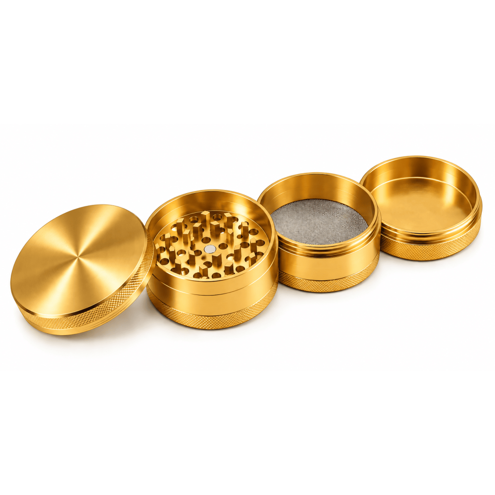 Metal Hash Grinder Gold ca.62 mm h-75mm