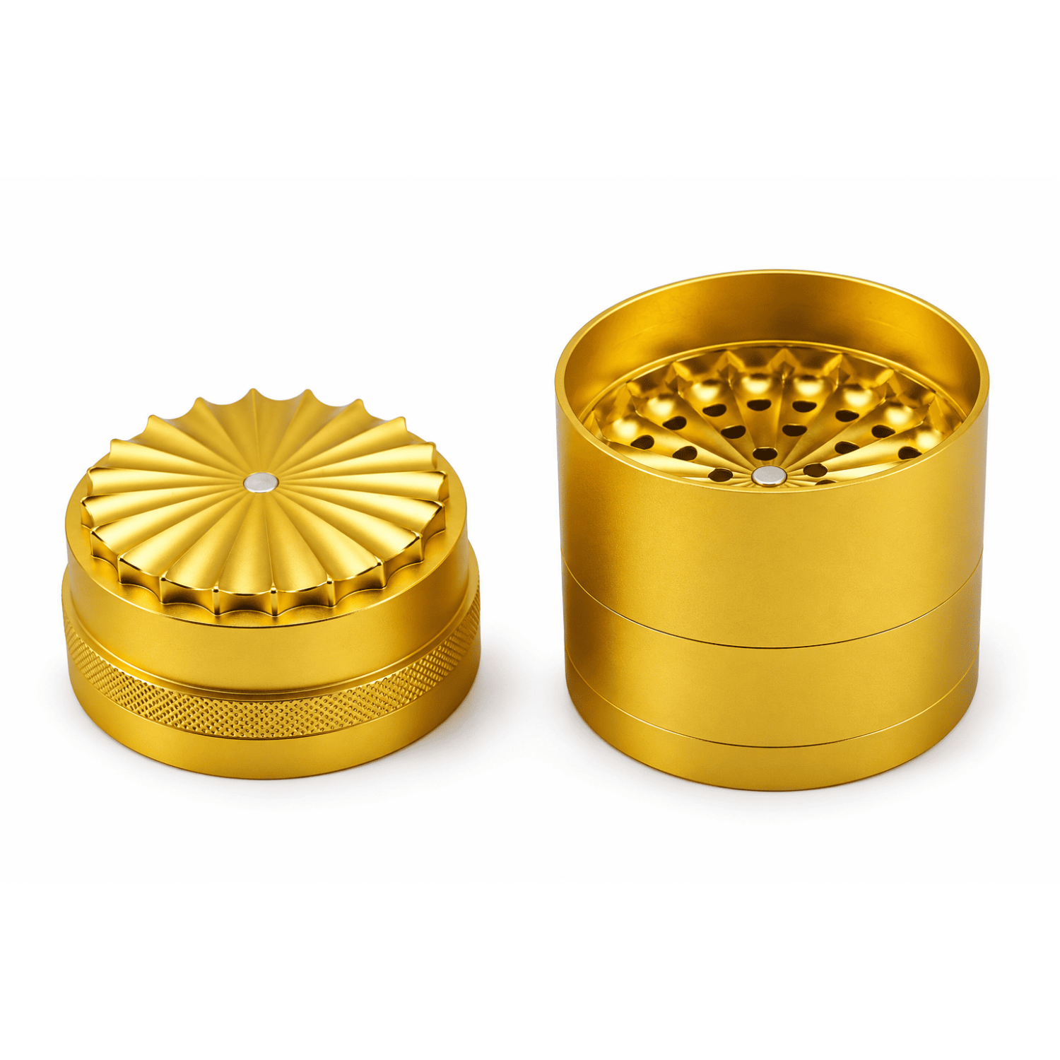Metal Hash Grinder Gold ca.62 mm h-75mm