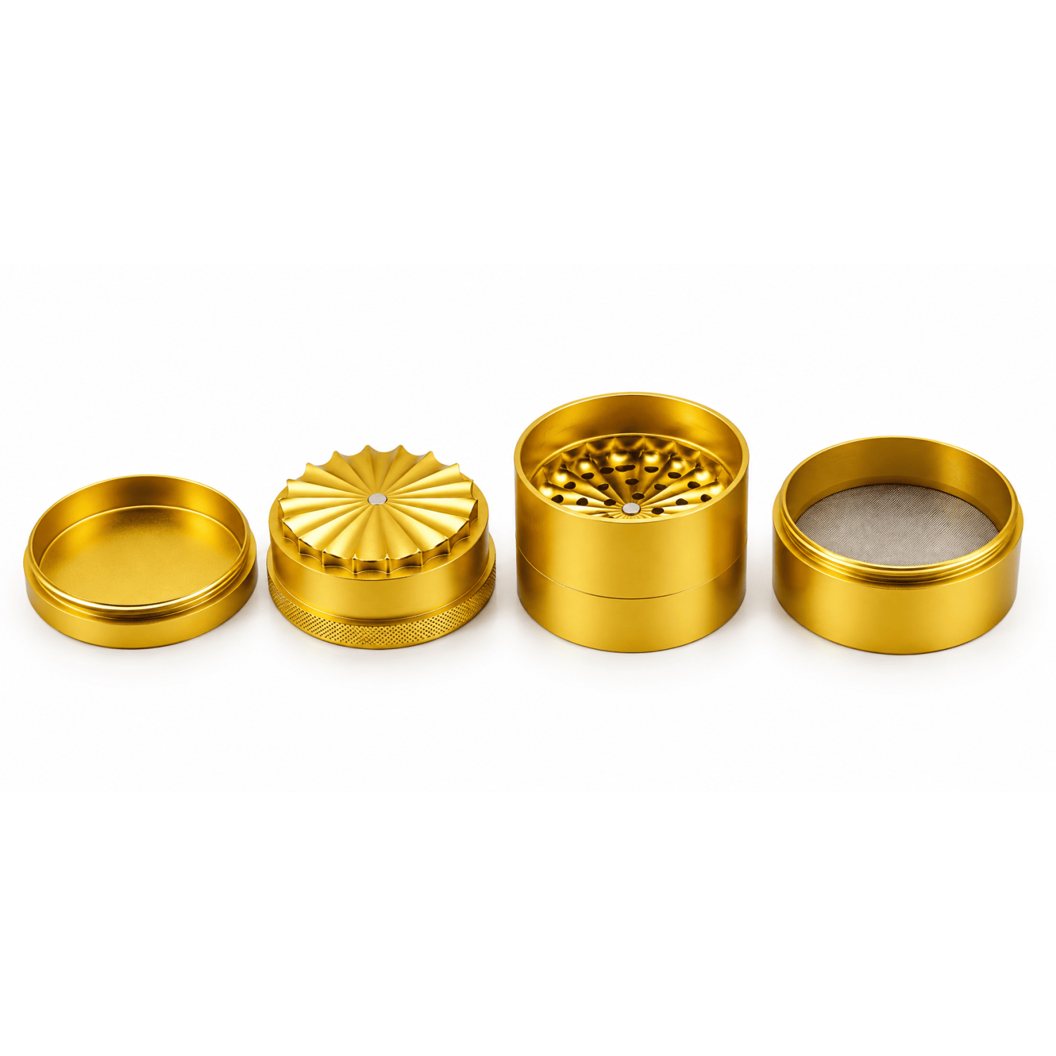 Metal Hash Grinder Gold ca.62 mm h-75mm