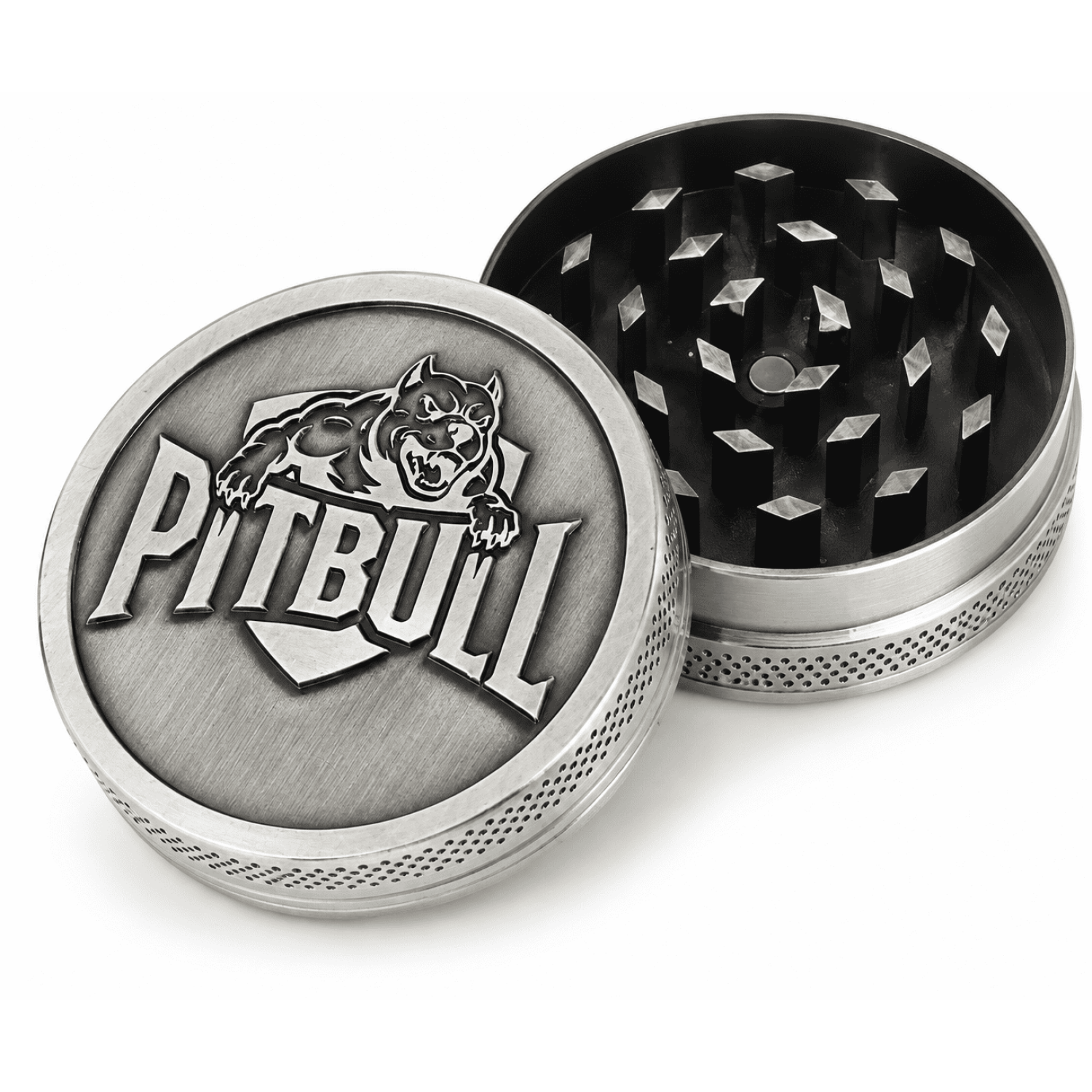 PITBULL Metal Grinder 50mm   2 Teiler VE-12