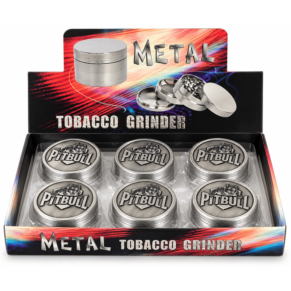 PITBULL Metal Grinder 50mm   2 Teiler VE-12