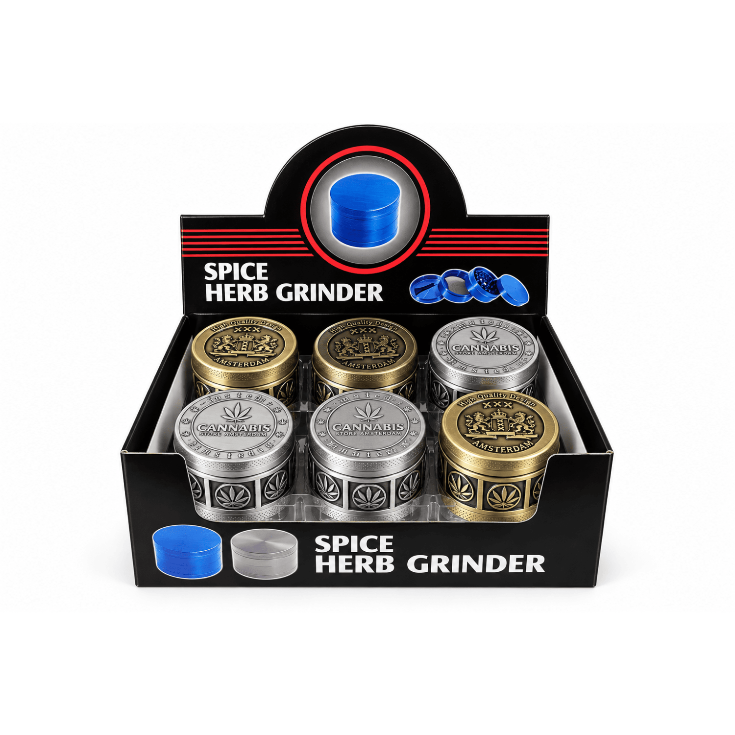 Metal Grinder 42mm 3 Teiler vers. muster VE-12
