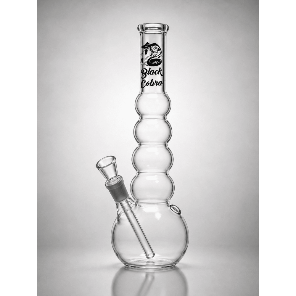 Black Cobra Glasbong | Höhe: 24 cm, Ø: 24 mm, Schliff: 14,5mm