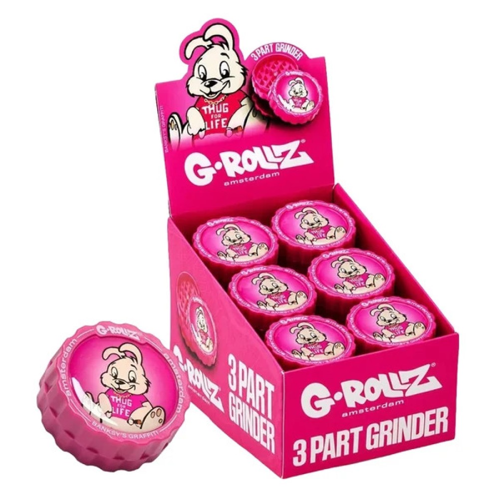 G-Rollz | Banksy's Graffiti 3-Part Grinder 53mm 'Thug for Life' 18er display
