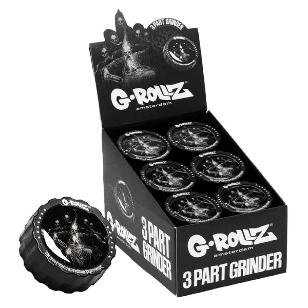 G-Rollz | 3-Part Grinder 53mm ' Wizard ' 18er display G-Rollz | 3-Part Grinder 53mm ' Wizard ' 18er display