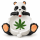 Aschenbecher Panda + Joint & G. Bilat  Ø ca.13x11cm