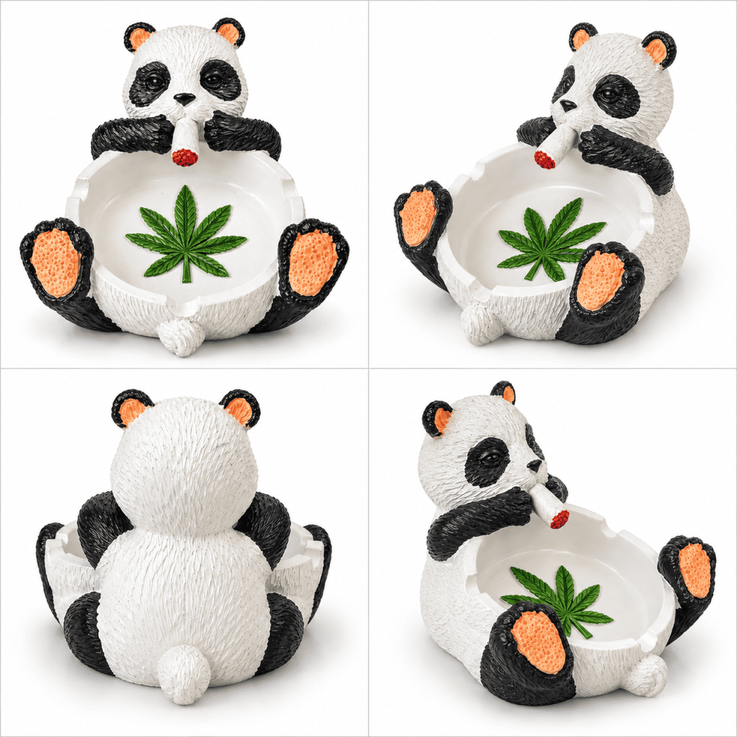 Aschenbecher Panda + Joint & G. Bilat  Ø ca.13x11cm