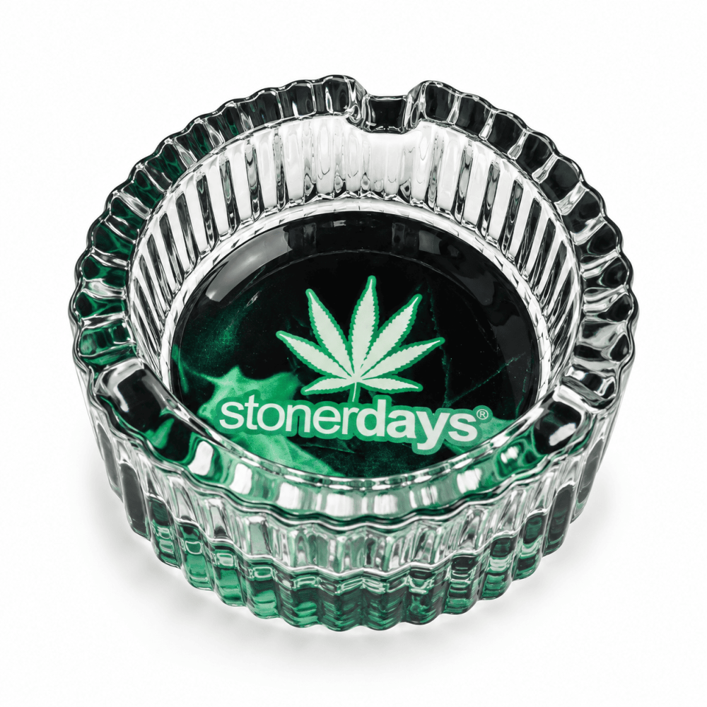 Glas Aschenbecher " Stonerdays " Ø ca 8,5 cm