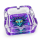 Glas Aschenbecher 4 eckige mit Vers. Alien Motiven " Ø ca.9x9cm 6er display box