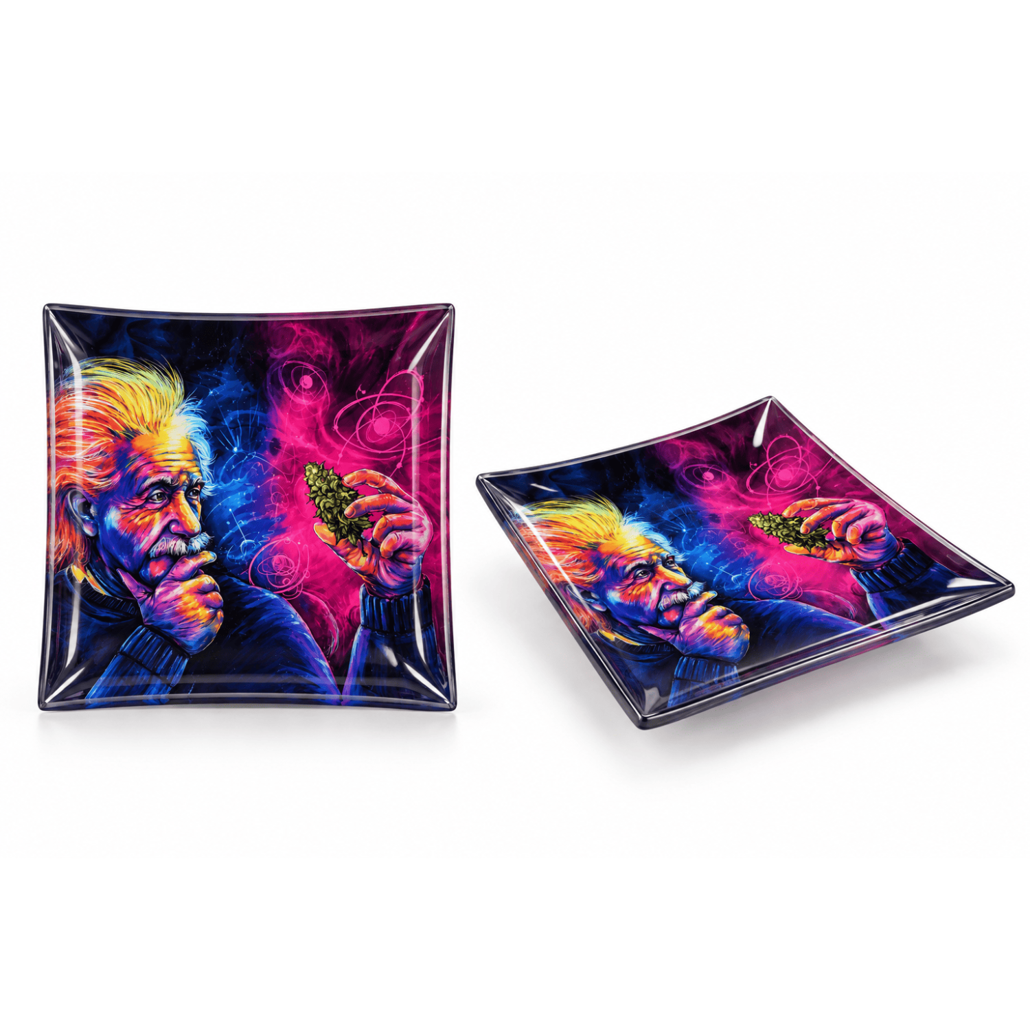 Glas Rolling Tray " T= HC2 "ca.11x11cm