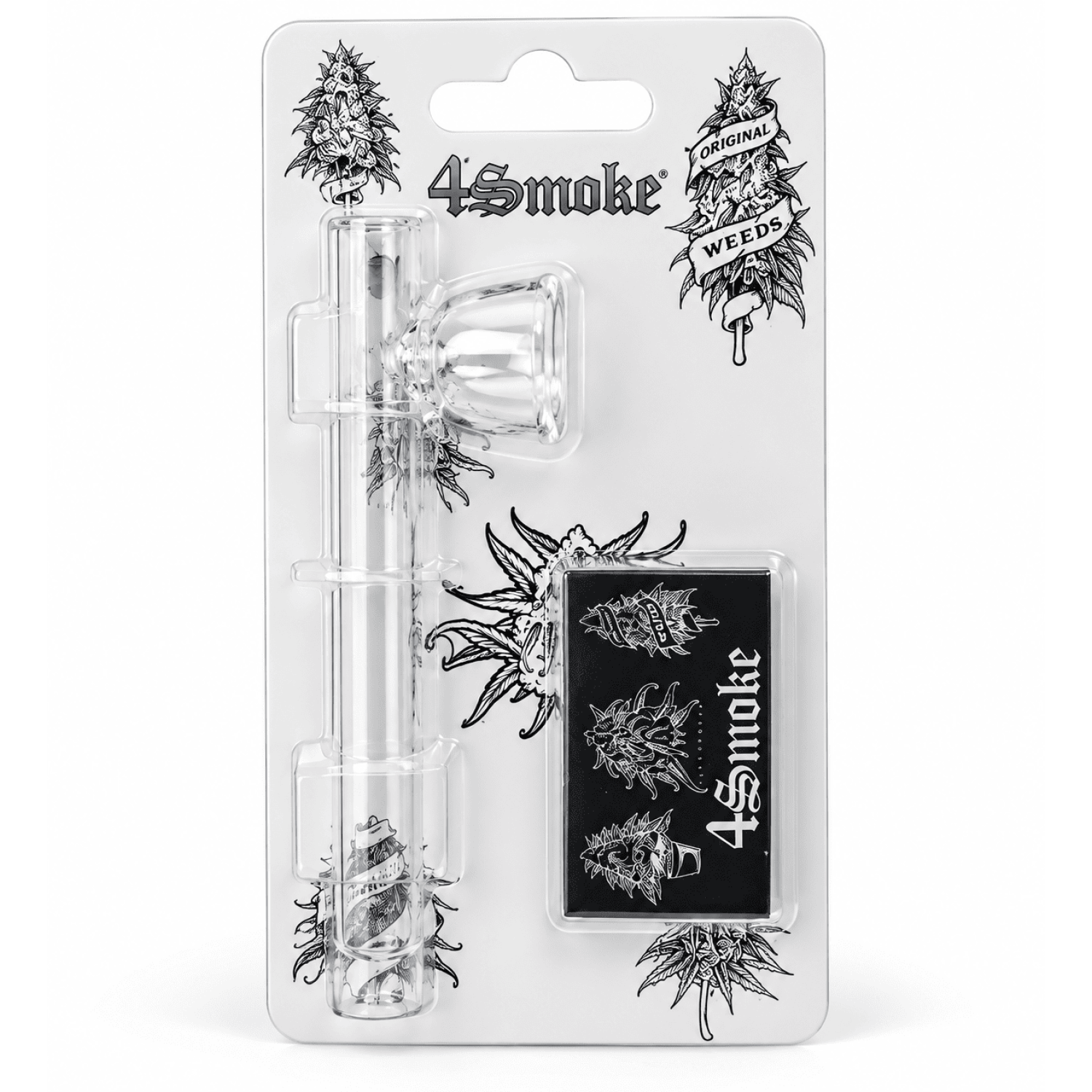 Smoking Glass Pipe Kit Various Designs 