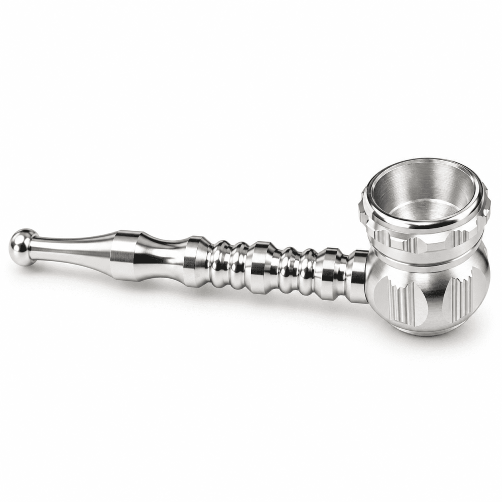 Aluminium  Pfeife Silber ca.12cm 6er pack