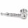 Aluminium  Pfeife Silber ca.12cm 6er pack