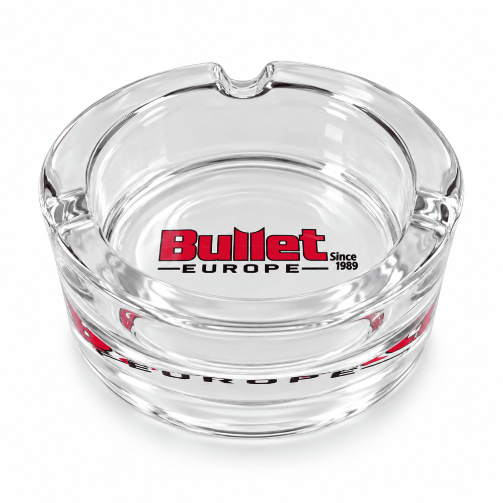 Glas Aschenbecher " BULLET " Ø  ca. 8,5cm 6er Box