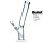 Glasbong | Gebogener Zylinder | H: 39cm Ø: 50mm Schliff : 18,8mm