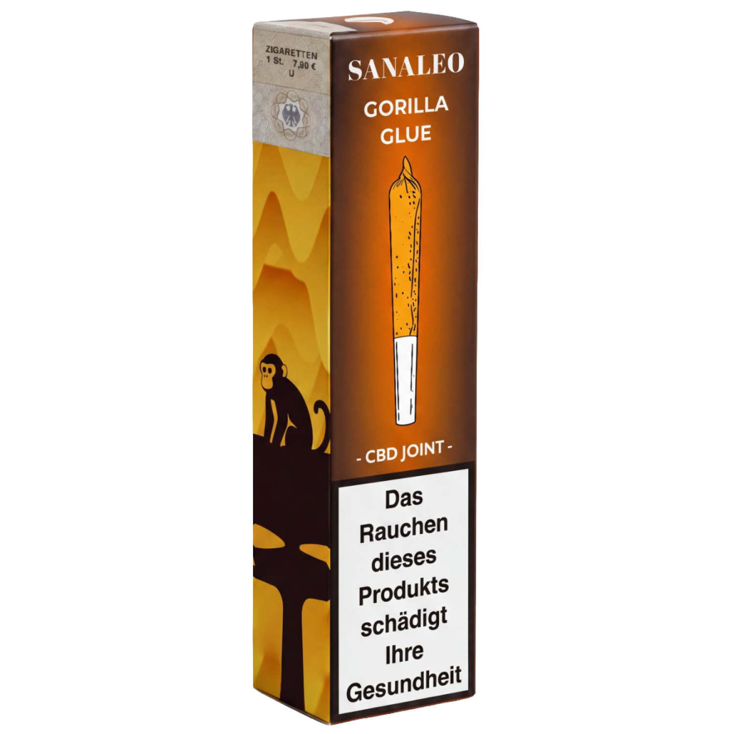 Sanaleo "Gorilla Glue" Joint 1g CBD mit Steuerbanderole 10er Display 