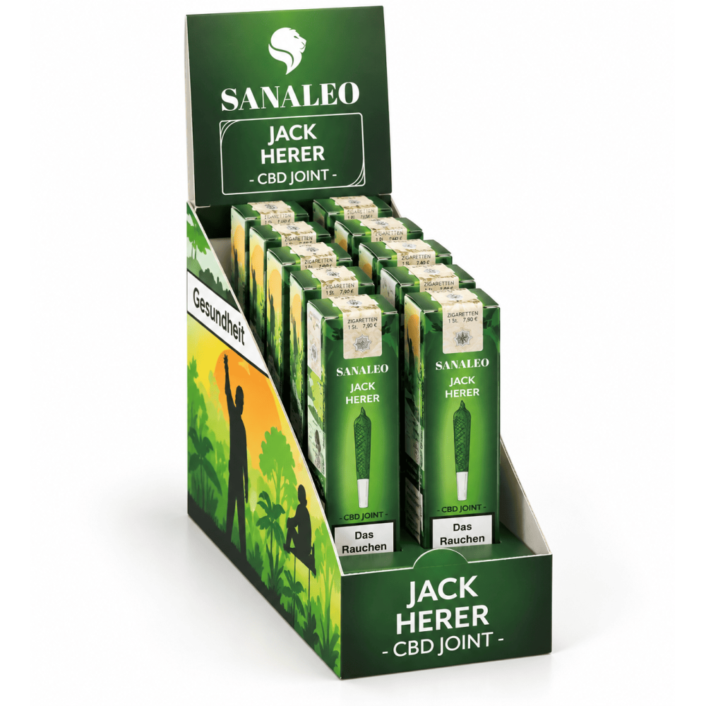 Sanaleo Jack Herer Joint 1g mit Steuerbanderole – 10er Display