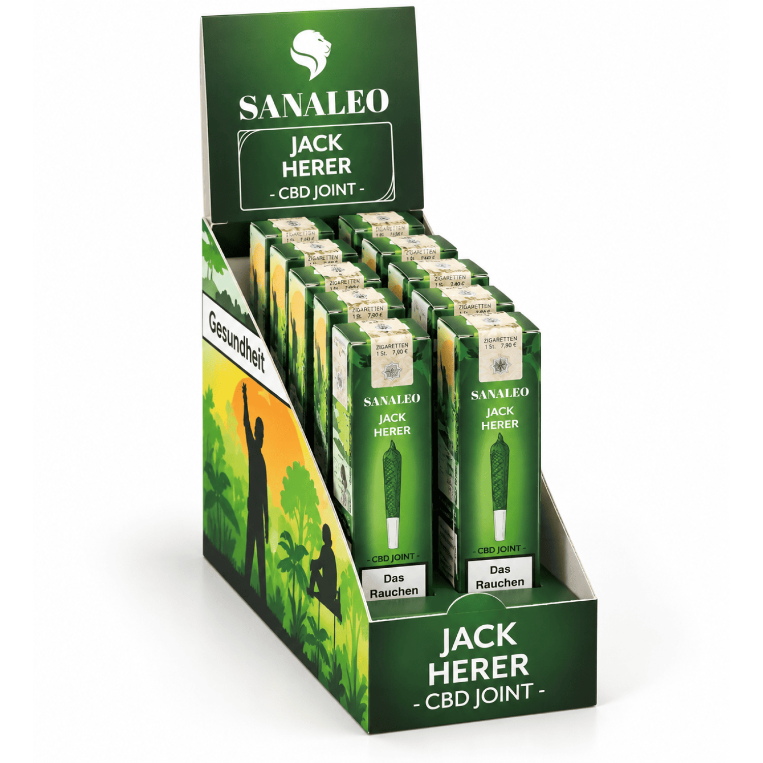 Sanaleo Jack Herer Joint 1g mit Steuerbanderole – 10er Display