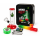 Mini Bong Set ,(Bong Farbig  14cm.+Kawum+Grinder+Siebe) in Metal Box