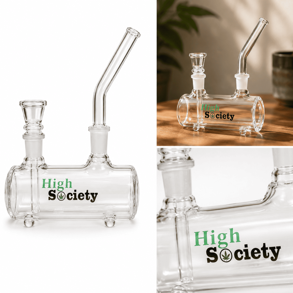  Glasbong High Society | H: 17cm, L: 14 cm, Schliff: 14,5mm