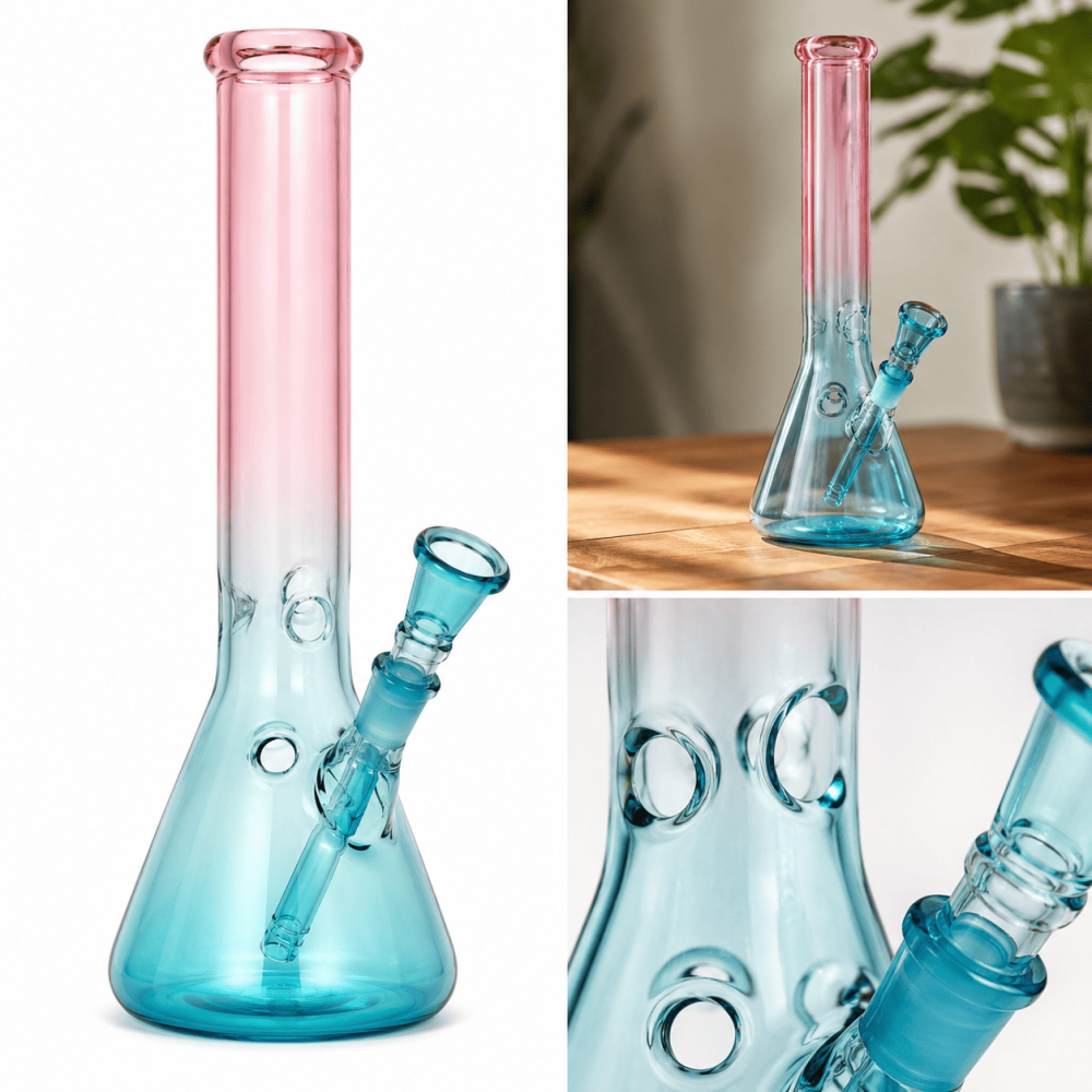 Glasbong mit Eis | H: 30cm Schliff: 14,5mm 