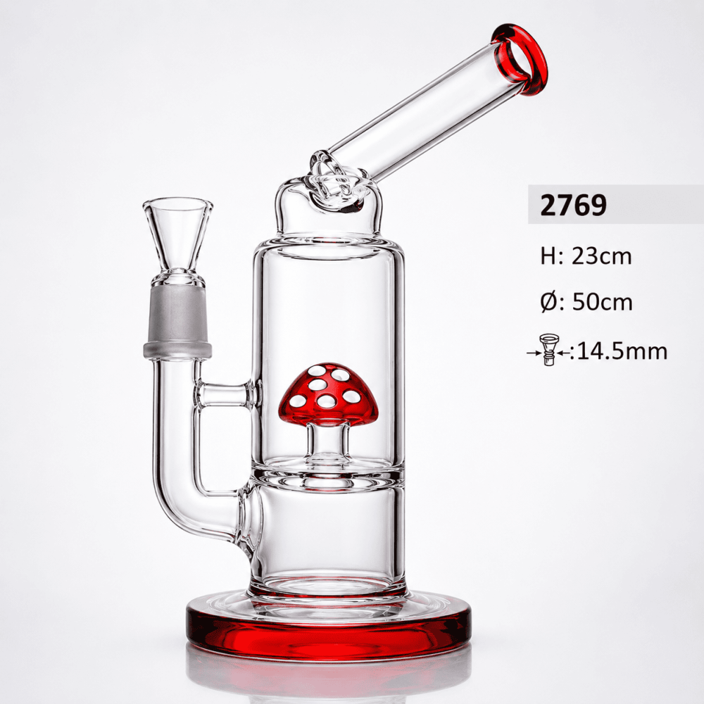 Glasbong mit Perkolator | H: 23cm Schliff: 14,5mm Ø: 50mm