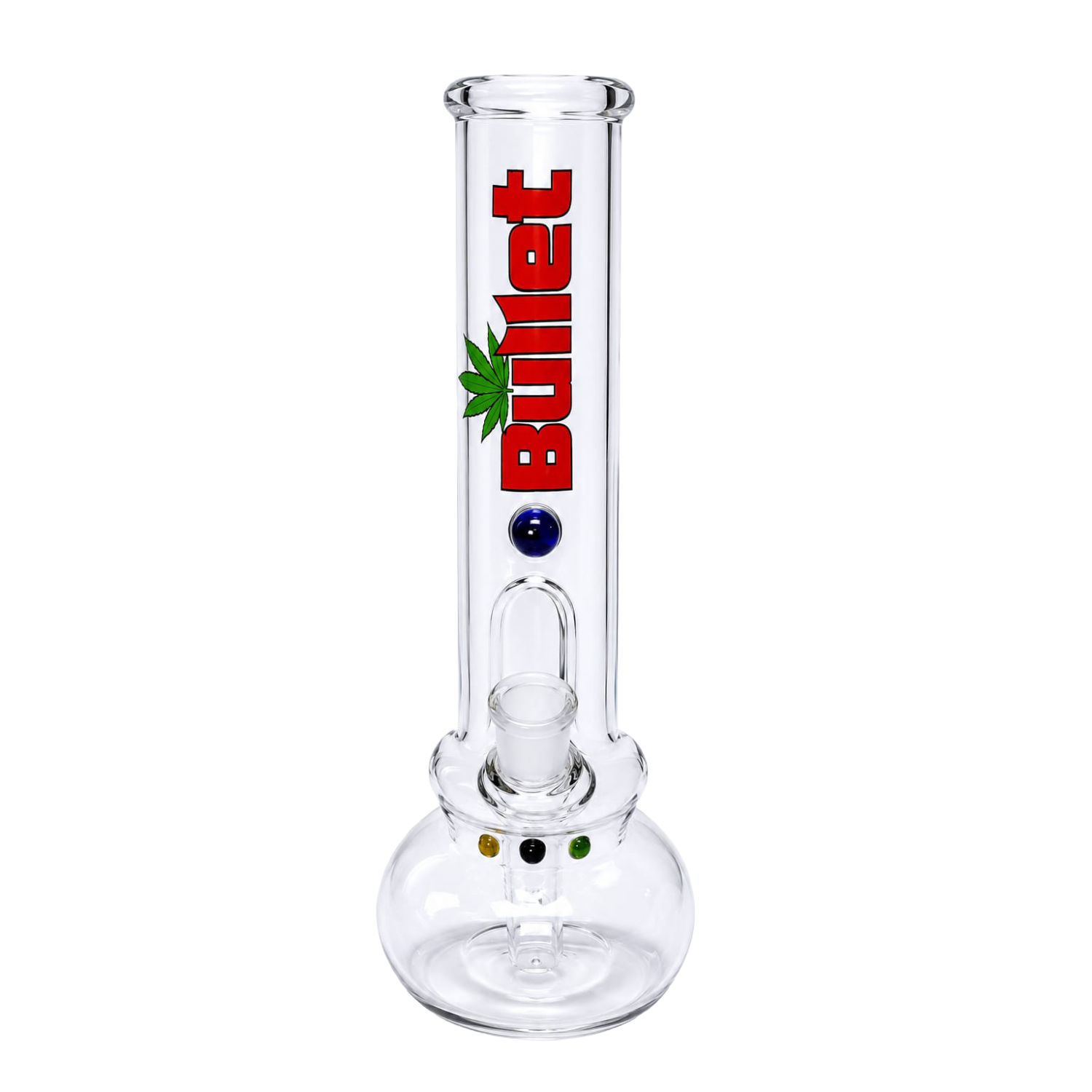 Glas Bong Logo Pilse und Alien Do. Kugel auf den bong 5 Perlen| H: 28cm  Ø: 50mm, Schliff: 18,8mm