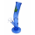 GlasBong 26cm. 14,5mm. Blau/transp. eis+Leaf
